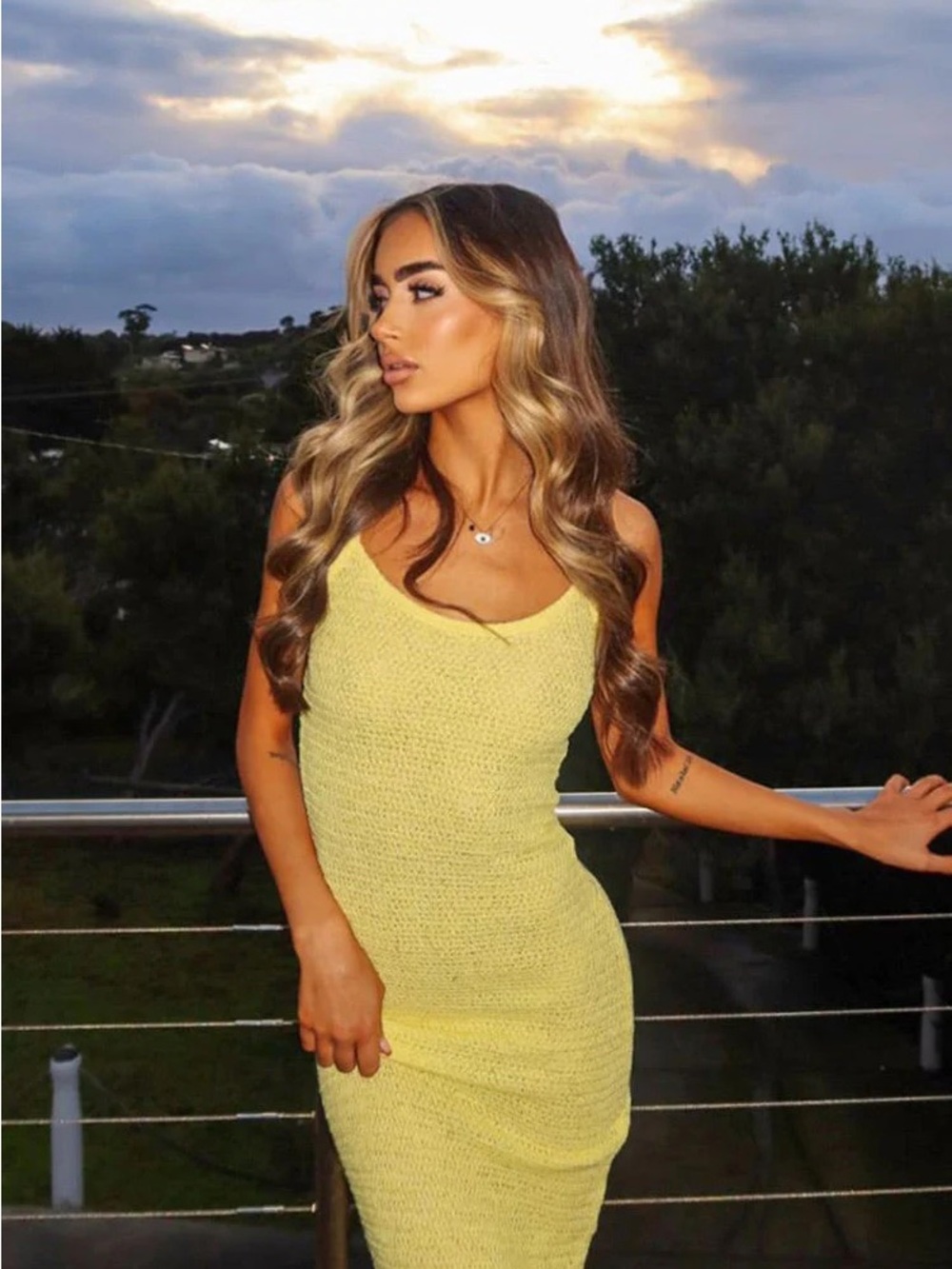 Yellow beginning boutique crochet maxi size 2